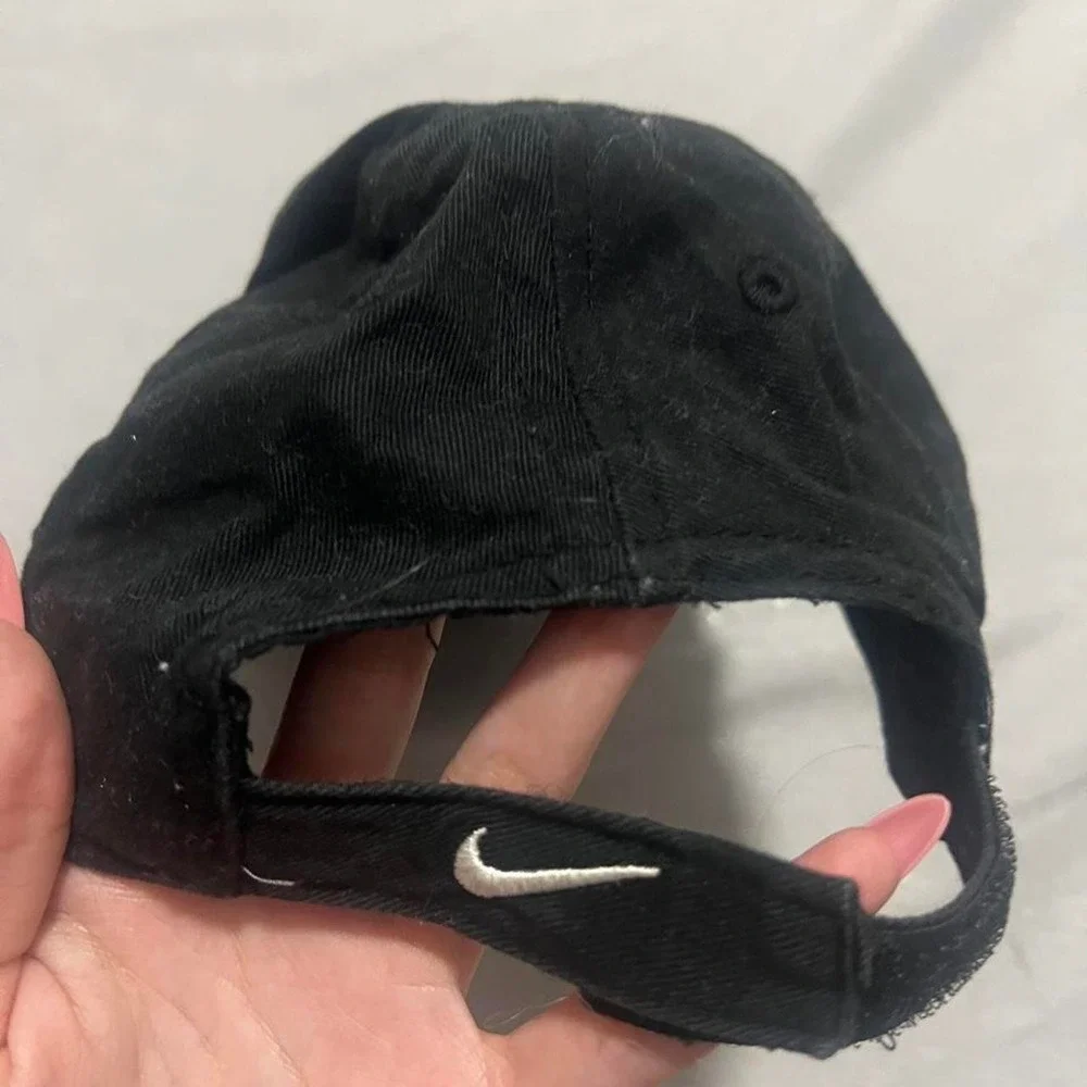 Nike Black Toddler Hat Adjustable Kids Cap Swoosh Logo 2319-023 Everyday Casual